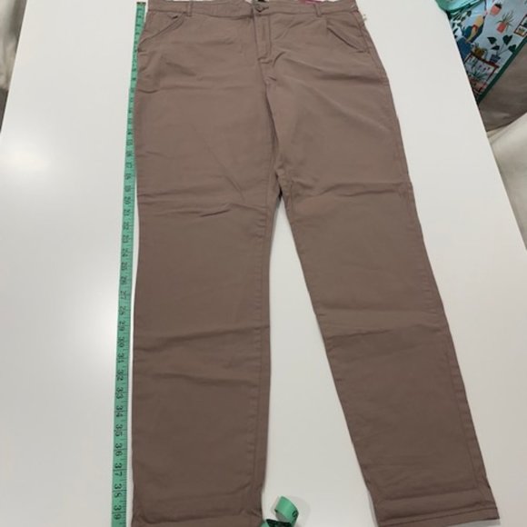 SMART SET Taupe-pinkish hue Cotton Pants Mid-Rise ~ Size 12 with tags - Picture 9 of 16